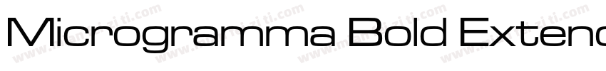 Microgramma Bold Extended字体转换